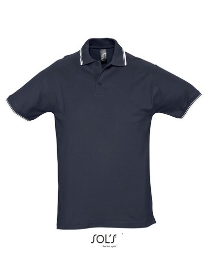 SOL´S Contrast-Polo Practice – Navy / White