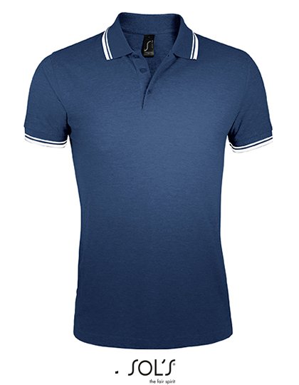 SOL´S Men's Polo Shirt Pasadena – French Navy / White