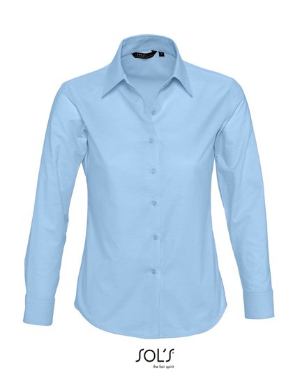 SOL´S Women's Oxford-Blouse Embassy Long Sleeve – Sky Blue