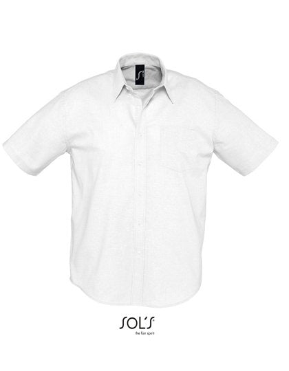 SOL´S Men's Oxford-Shirt Brisbane Short Sleeve – White