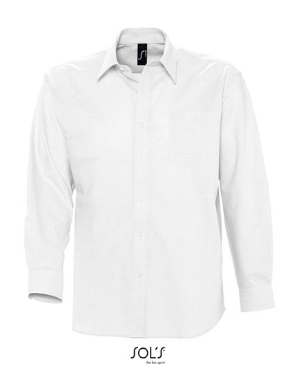 SOL´S Men's Oxford-Shirt Boston Long Sleeve – White