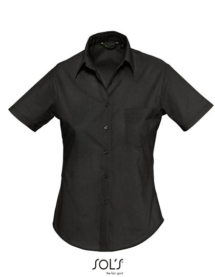SOL´S Popeline-Blouse Escape Short Sleeve – Black