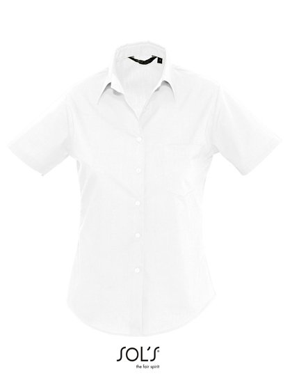 SOL´S Popeline-Blouse Escape Short Sleeve – White