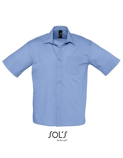 SOL´S Popeline-Shirt Bristol Short Sleeve – Middle Blue