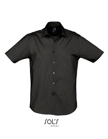 SOL´S Men's Stretch-Shirt Broadway Short Sleeve – Black