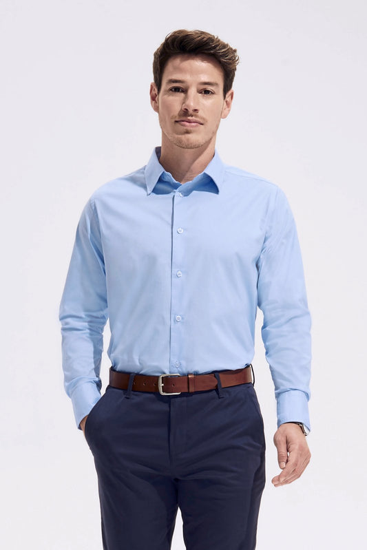 SOL´S Men's Stretch-Shirt Brighton Long Sleeve