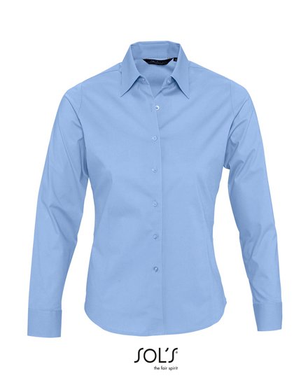 SOL´S Women's Long Sleeved Stretch Shirt Eden – Bright Sky