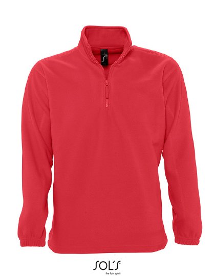 SOL´S Half-Zip Fleece Ness – Red