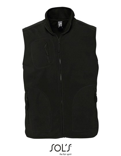 SOL´S Unisex Fleece Vest Norway – Black