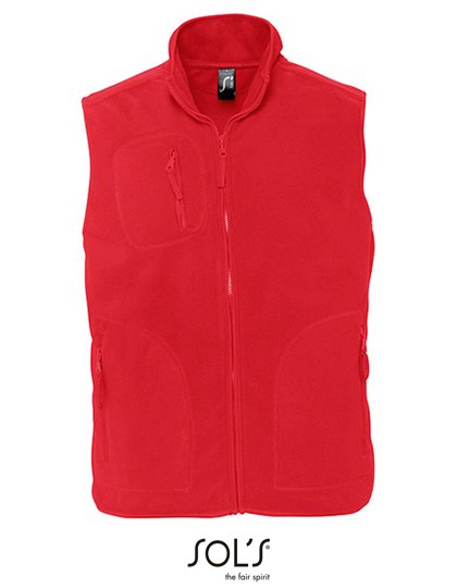 SOL´S Unisex Fleece Vest Norway – Red