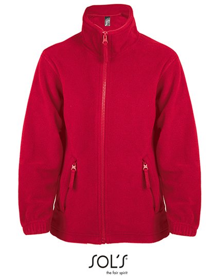 SOL´S Kids' Fleecejacket North – Red