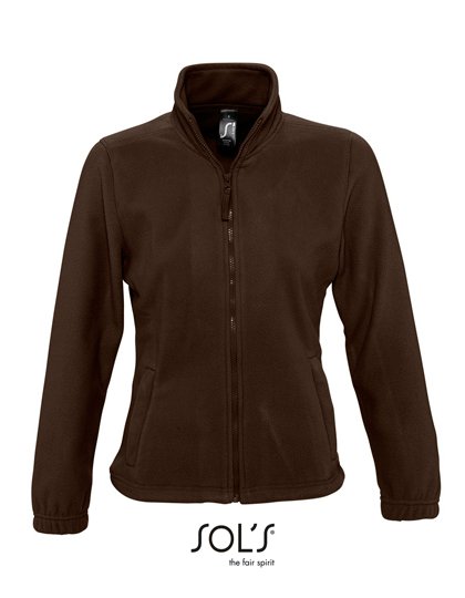 SOL´S Women's Fleece Jacket North – Dark Chocolate