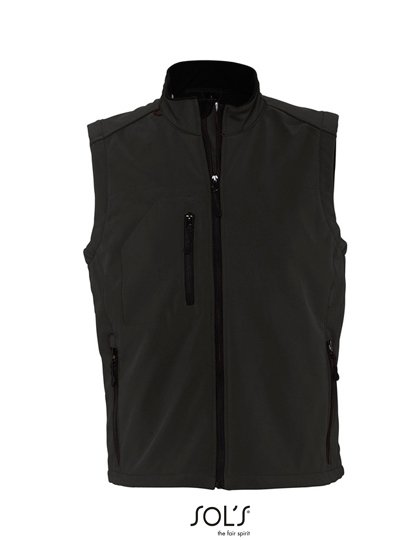 SOL´S Men's Sleeveless Softshell Rallye – Black