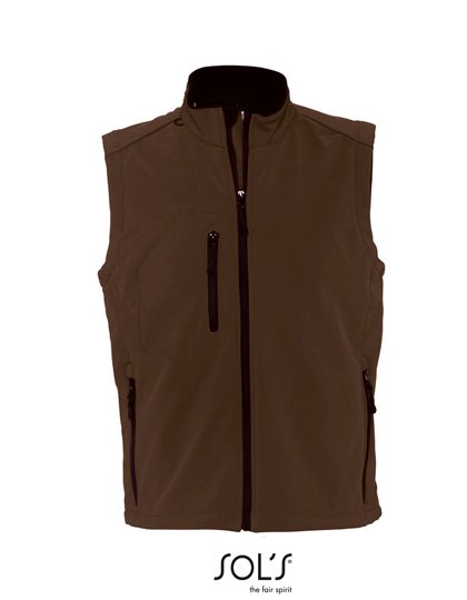 SOL´S Men's Sleeveless Softshell Rallye – Dark Chocolate