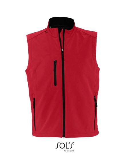 SOL´S Men's Sleeveless Softshell Rallye – Pepper Red