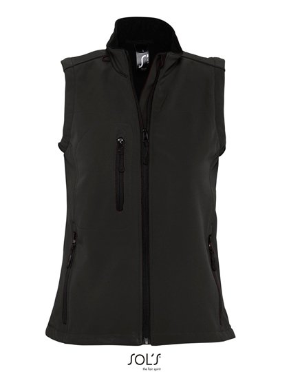 SOL´S Women's Sleeveless Softshell Rallye – Black