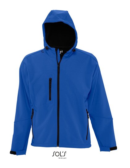 SOL´S Men's Hooded Softshell Jacket Replay – Royal Blue 241
