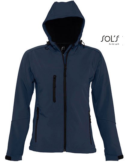 SOL´S Women's Hooded Softshell Jacket Replay – French Navy