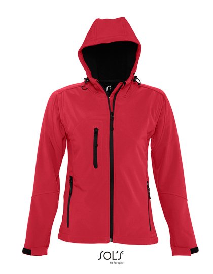 SOL´S Women's Hooded Softshell Jacket Replay – Pepper Red