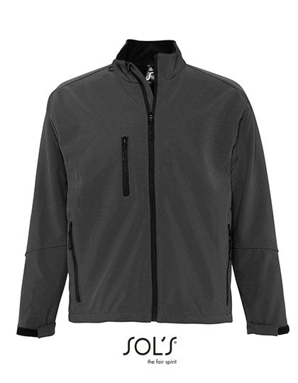 SOL´S Men's Softshell Jacket Relax – Charcoal Grey (Solid)