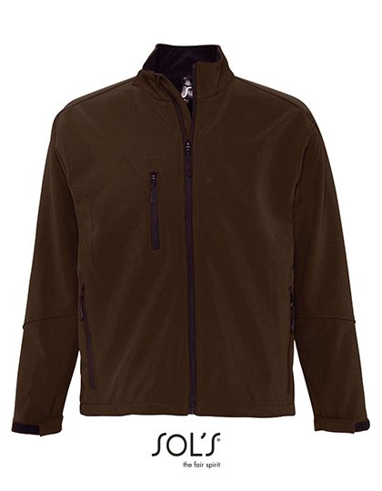 SOL´S Men's Softshell Jacket Relax – Dark Chocolate