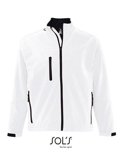 SOL´S Men's Softshell Jacket Relax – White