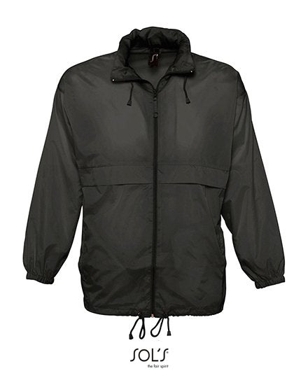 SOL´S Unisex Windbreaker Surf Jacket – Black