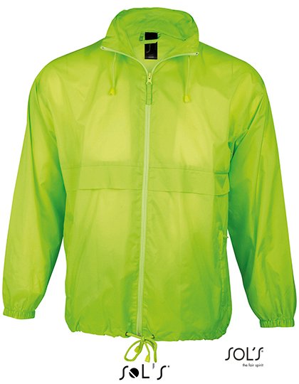 SOL´S Unisex Windbreaker Surf Jacket – Neon Lime