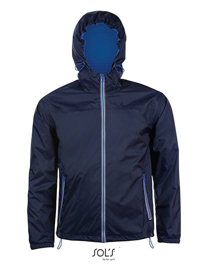 SOL´S Unisex Lined Windbreaker Skate Jacket – Navy / Royal Blue 241