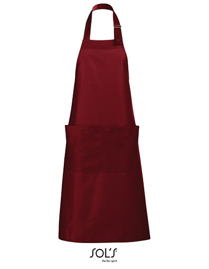 SOL´S Long Apron Gala – Burgundy