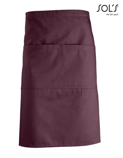 SOL´S Medium Apron Greenwich – Burgundy