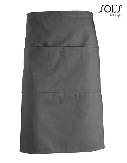 SOL´S Medium Apron Greenwich – Dark Grey (Solid)