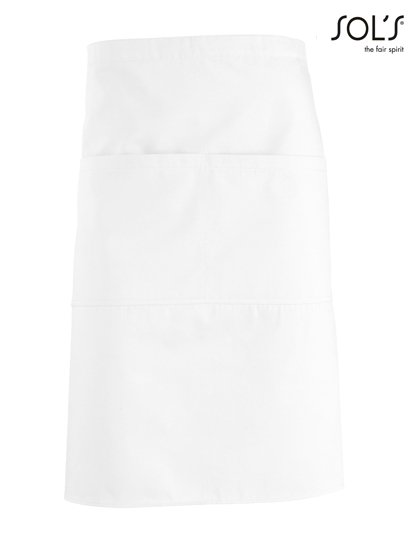SOL´S Medium Apron Greenwich – White