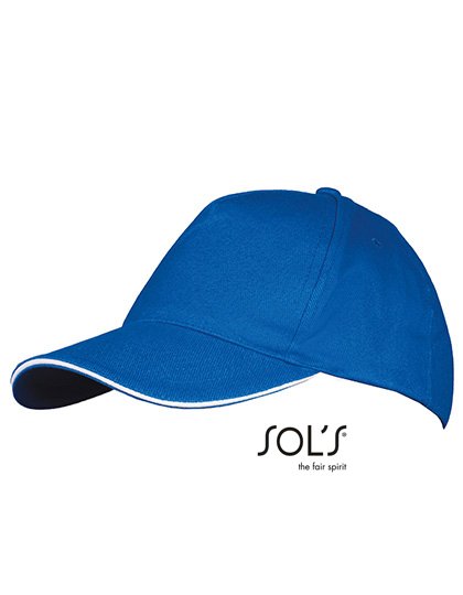 SOL´S Five Panels Cap Long Beach – Royal Blue 241 / White