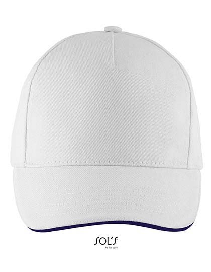 SOL´S Five Panels Cap Long Beach – White / Navy