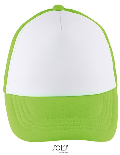 SOL´S Kids' Bubble Cap – White / Neon Green