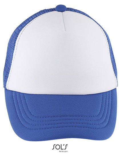 SOL´S Kids' Bubble Cap – White / Royal Blue 241