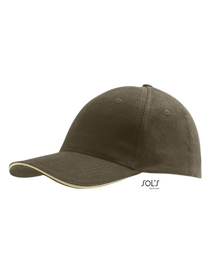 SOL´S Six Panel Cap Buffalo – Army / Beige