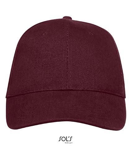 SOL´S Six Panel Cap Buffalo – Burgundy