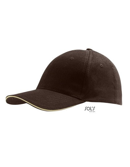 SOL´S Six Panel Cap Buffalo – Chocolate / Beige