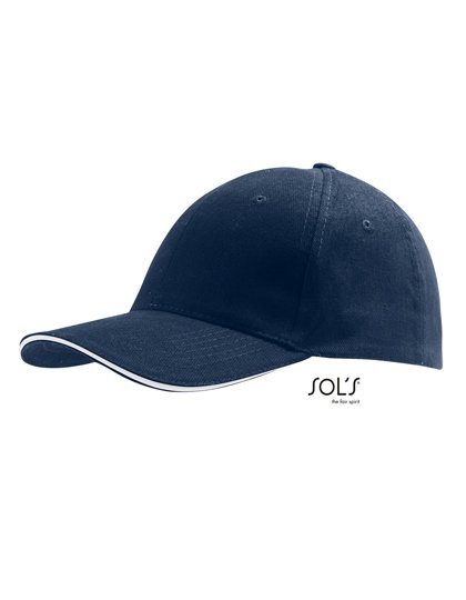SOL´S Six Panel Cap Buffalo – French Navy / White