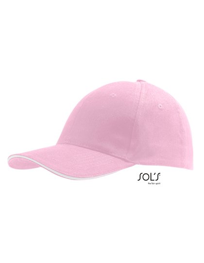 SOL´S Six Panel Cap Buffalo – Pink / White