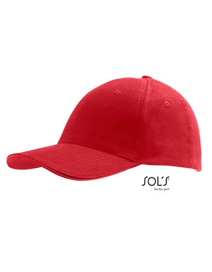 SOL´S Six Panel Cap Buffalo – Red