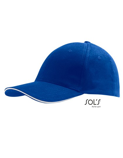 SOL´S Six Panel Cap Buffalo – Royal Blue 241 / White