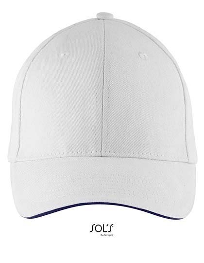 SOL´S Six Panel Cap Buffalo – White / Navy