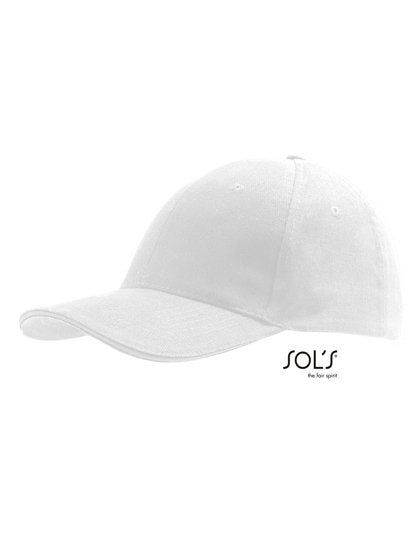 SOL´S Six Panel Cap Buffalo – White