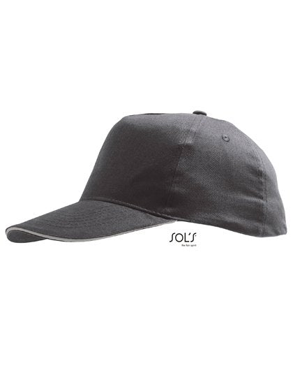 SOL´S Cap Sunny – Dark Grey (Solid) / Light Grey (Solid)