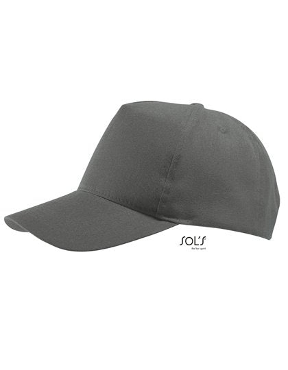 SOL´S Five Panel Cap Buzz – Dark Grey (Solid)