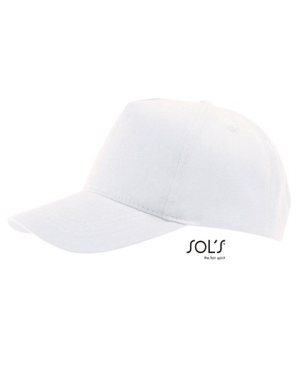 SOL´S Five Panel Cap Buzz – White