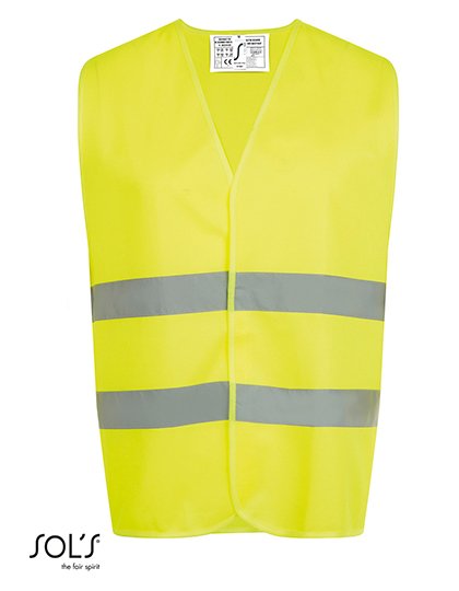 SOL´S Unisex Secure Pro Safety Vest – Neon Yellow